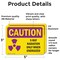 Signmission Radiation & Laser Sign, 3.5 in H x 5 in W, Vinyl Decal, Rectangle OS-2PACK-CR-D-35-L-10218 - alternate 6